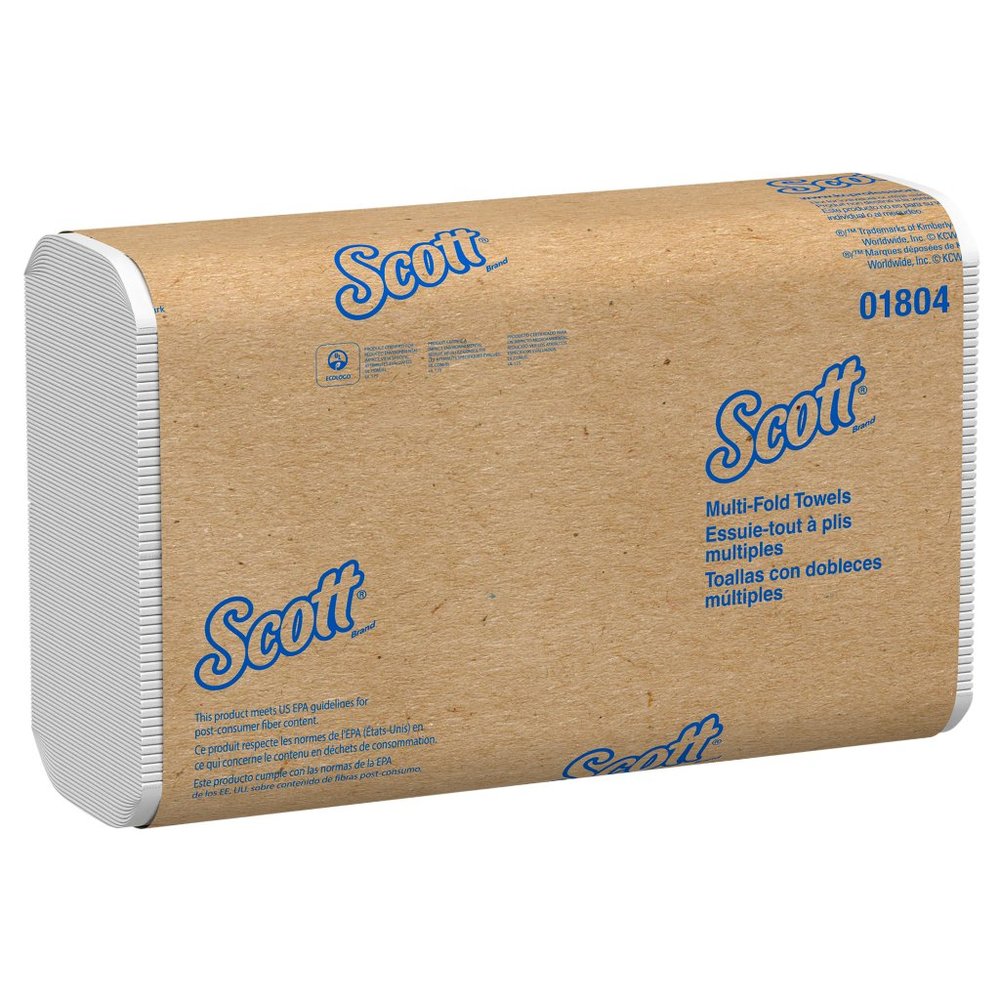Scott Essential Multi-Fold Towels, 9.2 x 9.4, 250/Pk, 16 Pk/CT